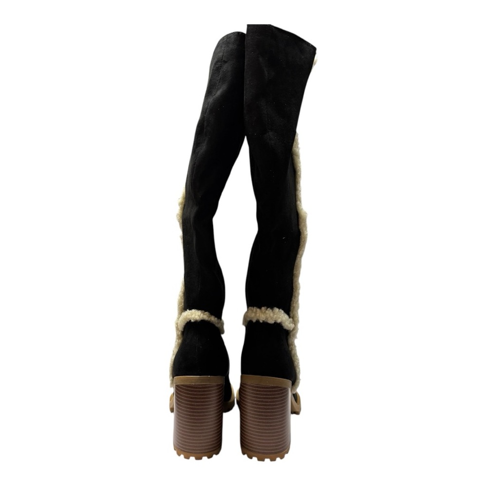 NIB Women’s Size 7 Scoop Sarah Shearling Lug Sole Knee High Fashion Boot - Picture 6 of 10